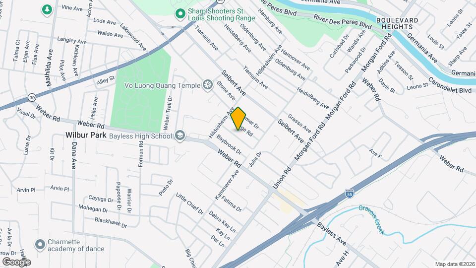 4639 Frankfort Ave Map and Location Details