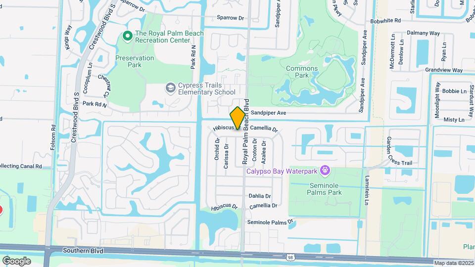 965 Orchid Dr Map and Location Details