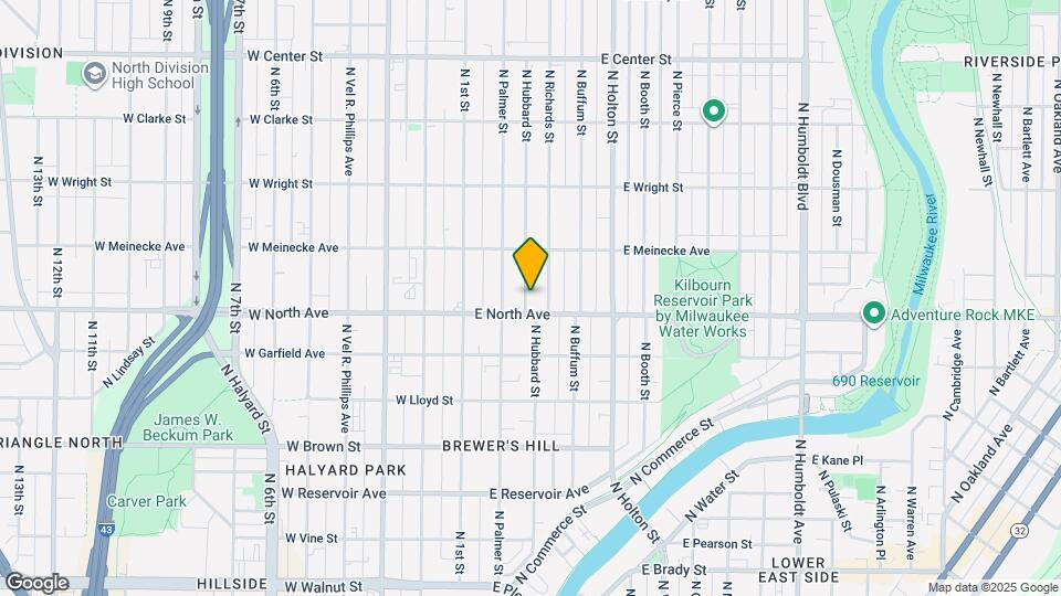 2316 N Hubbard St Map and Location Details