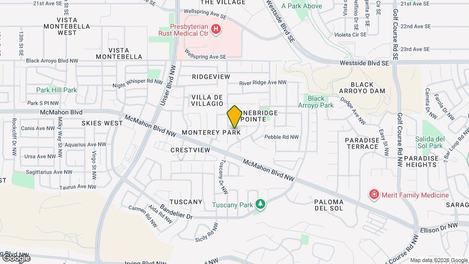 10743 Stone Hollow Pl NW Map and Location Details