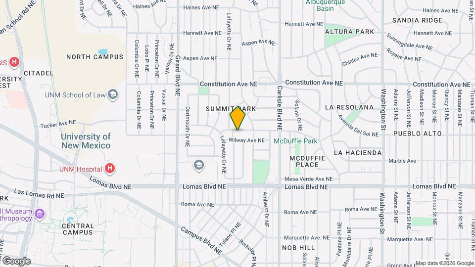 3306 Mackland Ave NE Map and Location Details