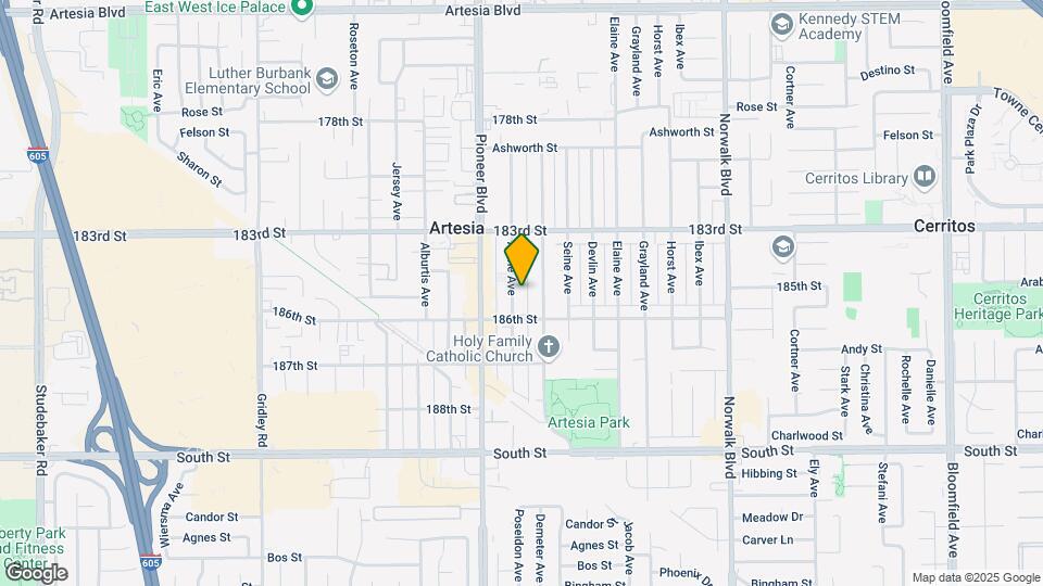 18500 Arline Ave Mapa y Detalles de la Ubicación