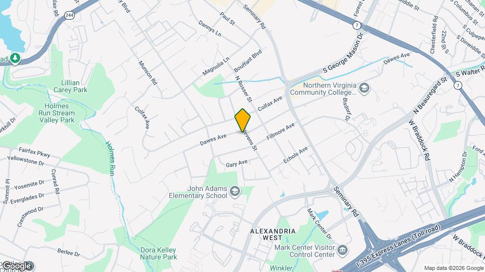 5601 Dawes Ave Map and Location Details