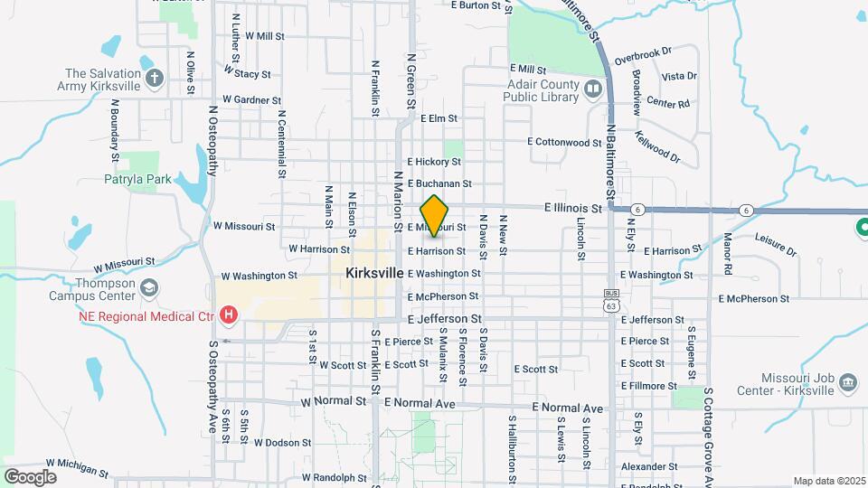 311 E Harrison St, Unit 1 bd / bth Map and Location Details