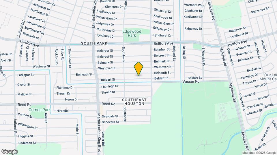 5843 Beldart St Map and Location Details