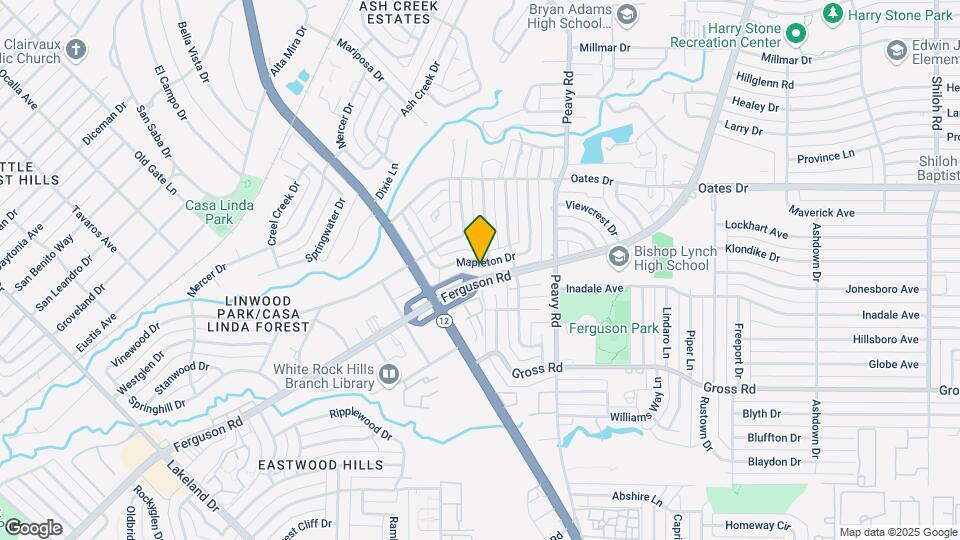 1556 Mapleton Dr Map and Location Details