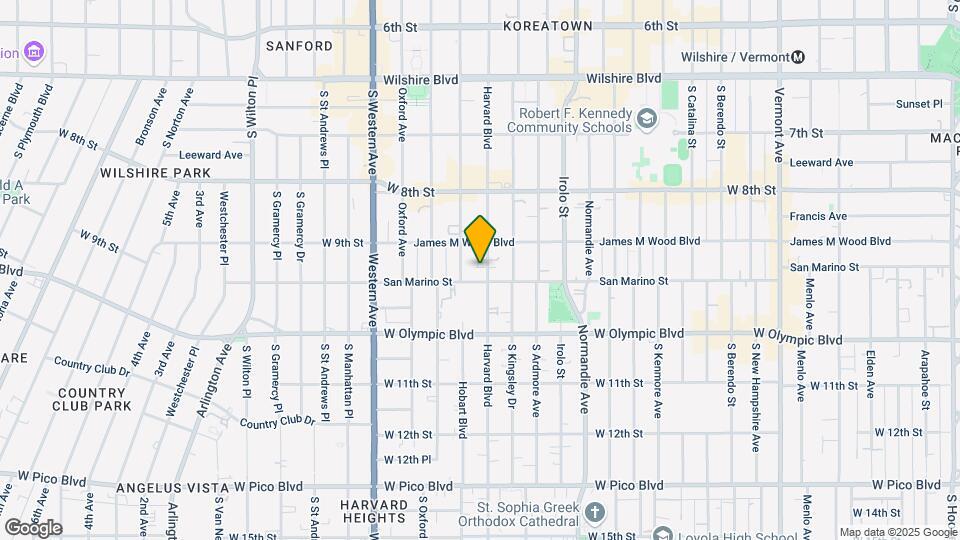 927 S Harvard Blvd Mapa y Detalles de la Ubicación