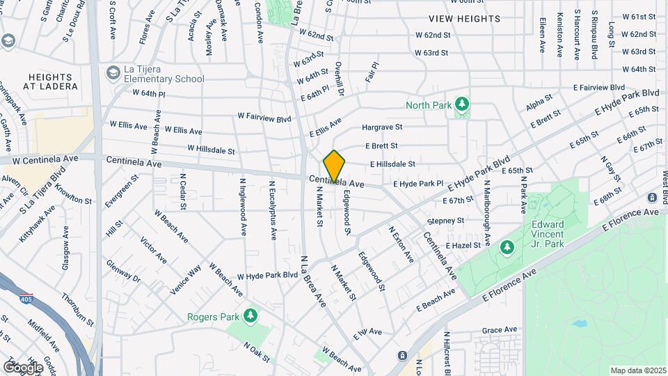 917 Centinela Ave Map and Location Details