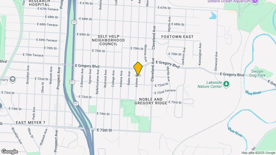 7125 Askew Ave Map and Location Details