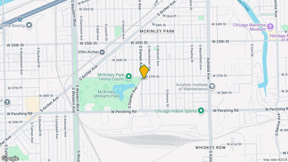 3711 S Damen Ave, Unit #2 Map and Location Details