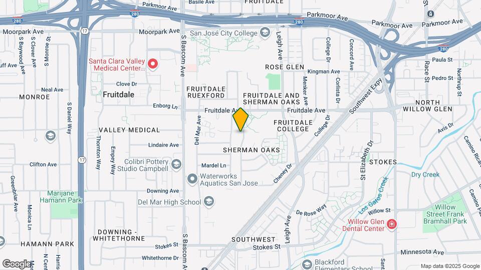 955 Sherman Oaks Dr Map and Location Details