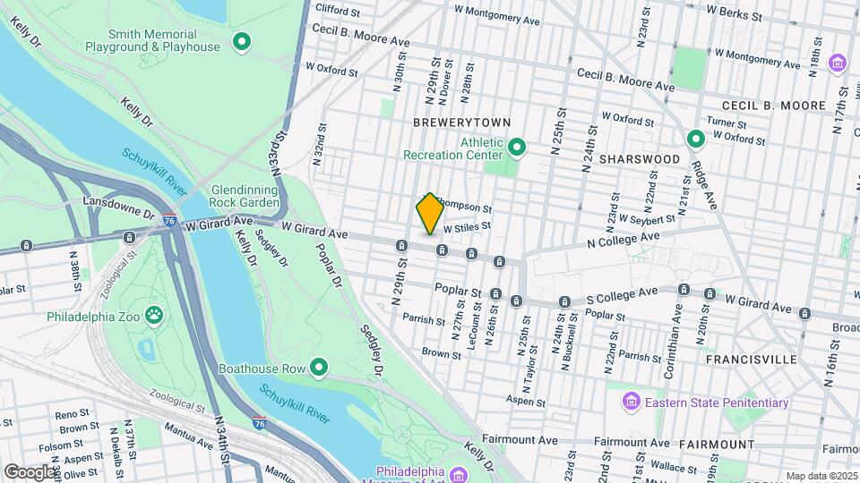 2813 W Girard Ave Map and Location Details