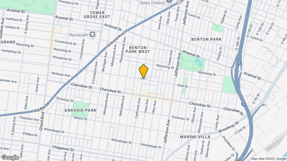 3302 California Ave, Unit A Map and Location Details