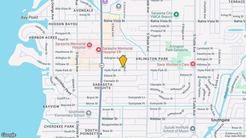 2181 Hyde Park St Map and Location Details