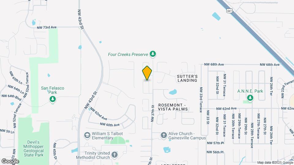 6534 NW 37th Terrace Map and Location Details