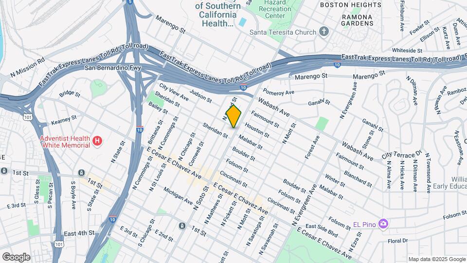 701-703 N Soto St Map and Location Details