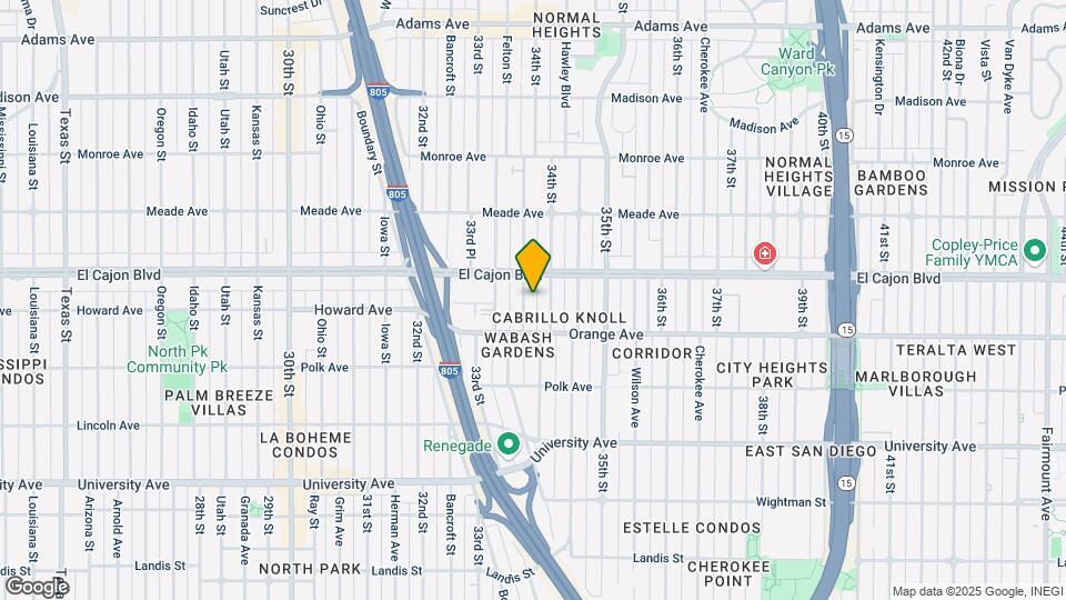 4263 Felton St Mapa y Detalles de la Ubicación