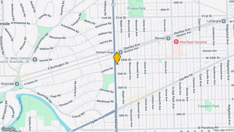 3415 Harlem Ave Map and Location Details