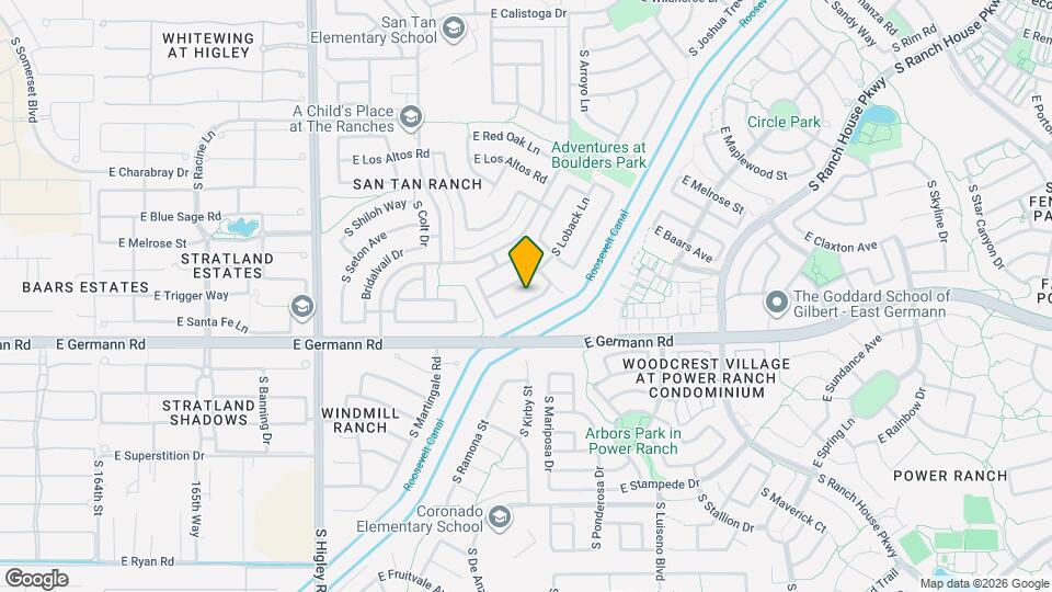 3582 E Santa Fe Ln Map and Location Details