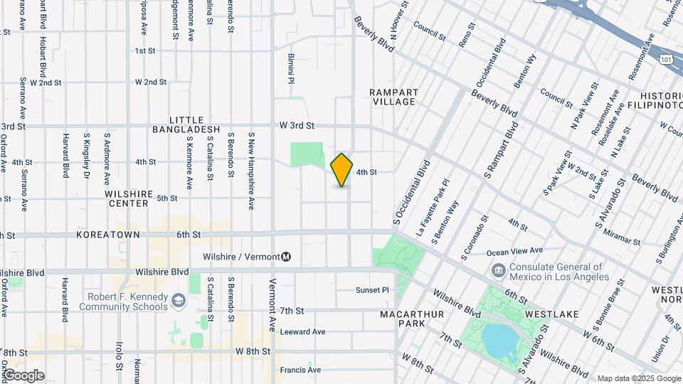 435 S Virgil Ave, Unit 123 Map and Location Details