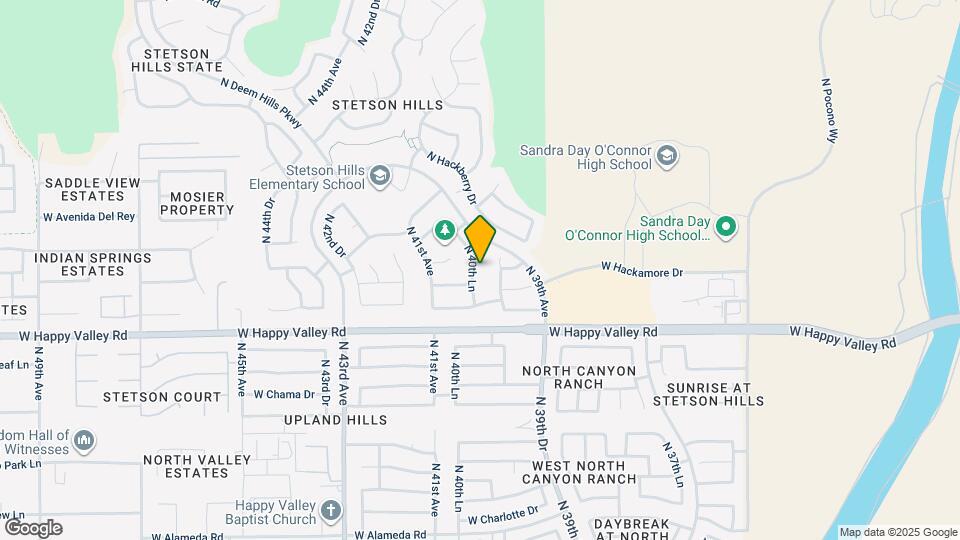 25213 N 40th Ln Map and Location Details