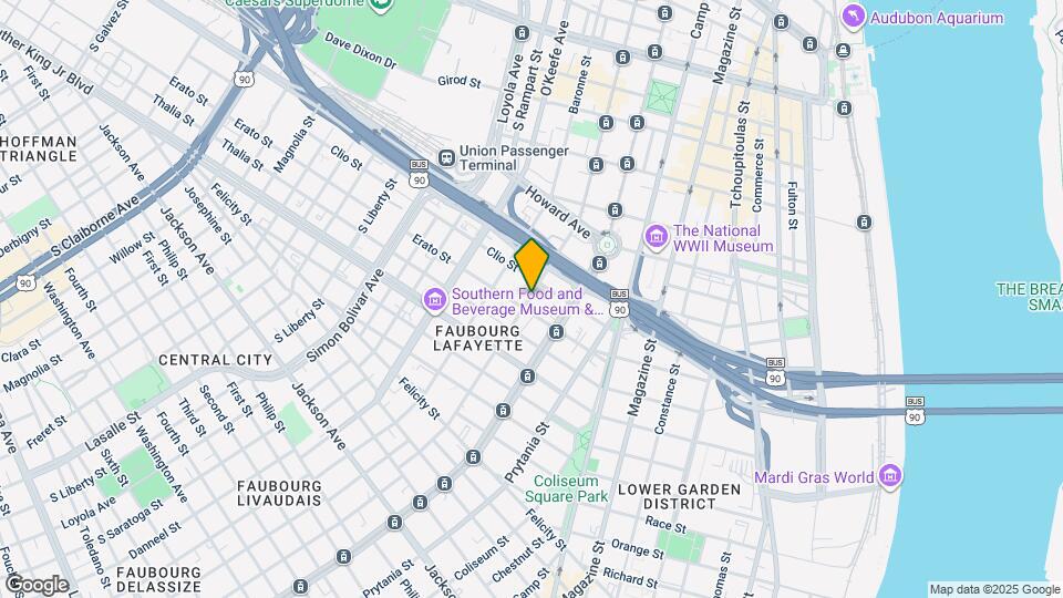 1222 Carondelet St Map and Location Details