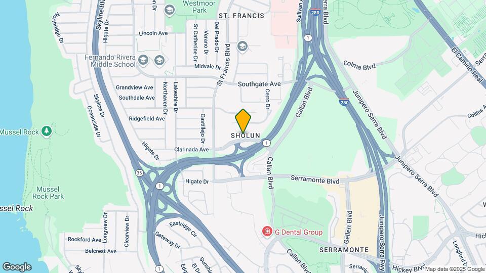 550 Clarinada Ave Map and Location Details