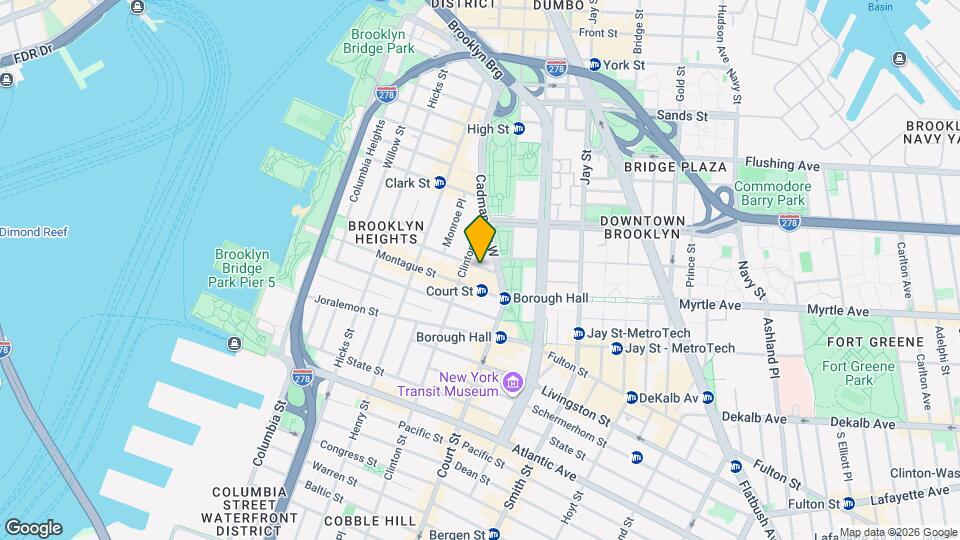 150 Pierrepont St Map and Location Details