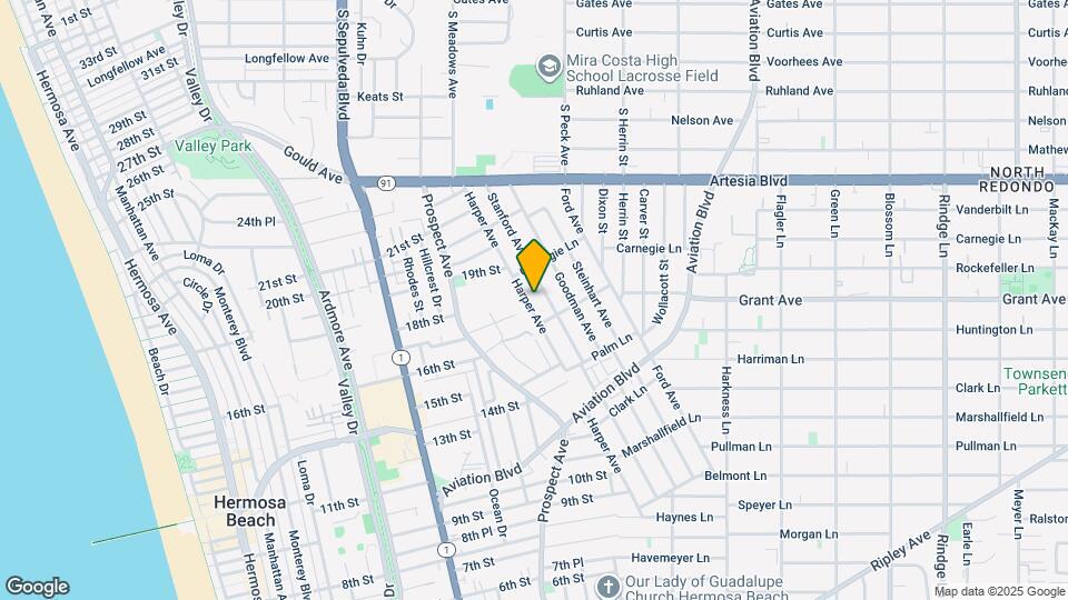 1620 Harper Ave Mapa y Detalles de la Ubicación