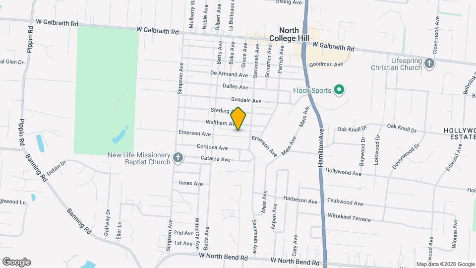 1812 Emerson Ave Map and Location Details