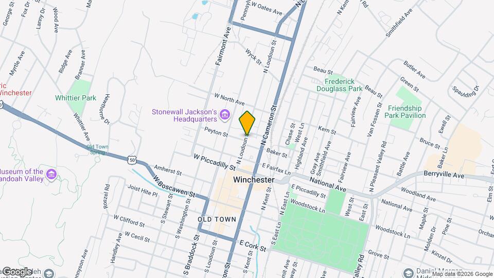 406 N Loudoun St, Unit 10 Mapa y Detalles de la Ubicación