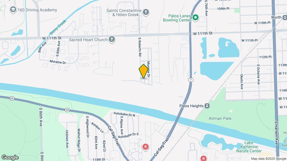 11345 S Roberts Rd, Unit F Map and Location Details