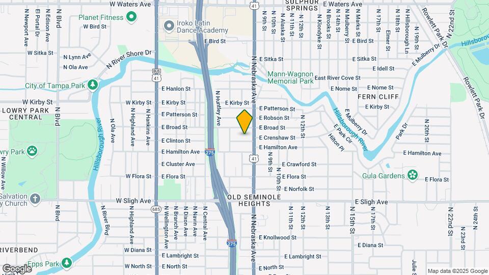 708 E Crenshaw St Mapa y Detalles de la Ubicación