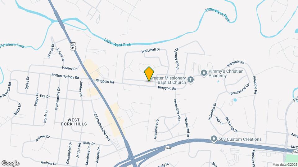 224 Moncrest Dr Map and Location Details