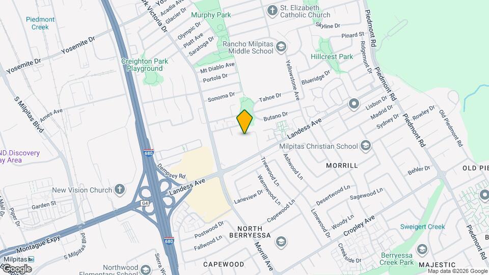 1718 Clear Lake Ave Map and Location Details