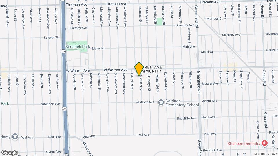 6885 Mettetal St Map and Location Details