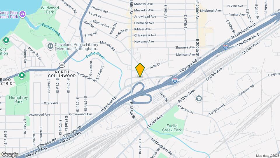 18530 Underwood Ave Map and Location Details