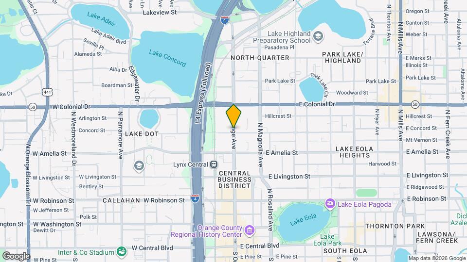 310 N Orange Ave Map and Location Details