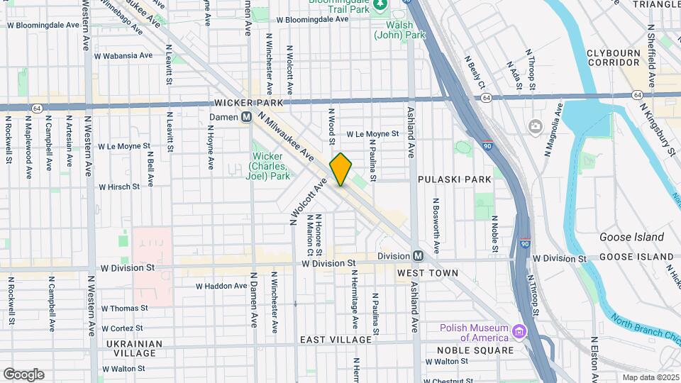 1370 N Milwaukee Ave Map and Location Details