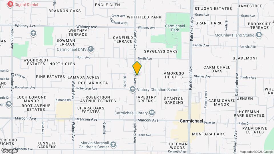 3140 Garfield Ave Map and Location Details