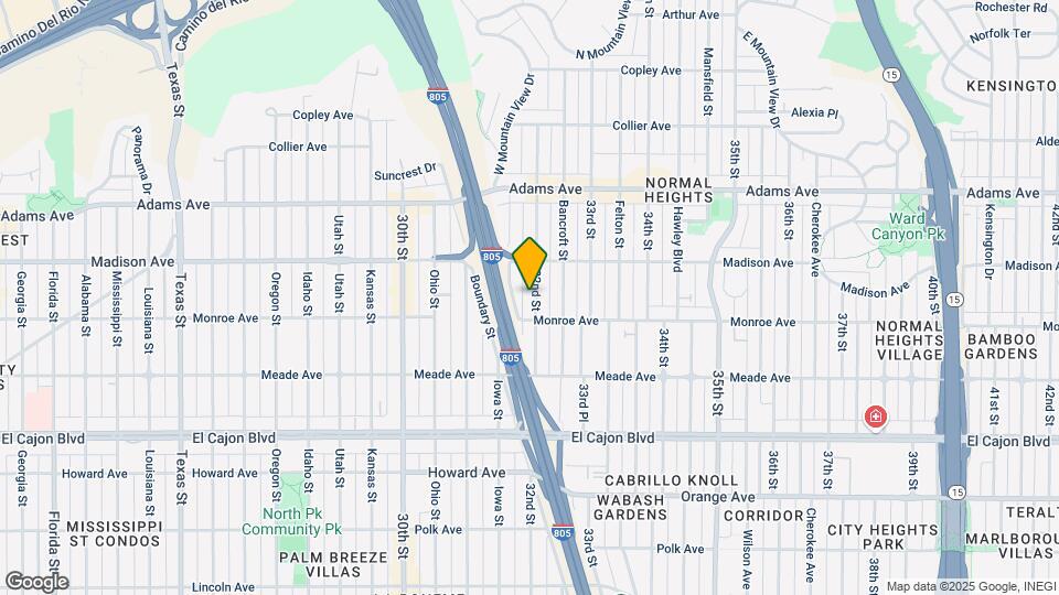 4530 32nd St Map and Location Details
