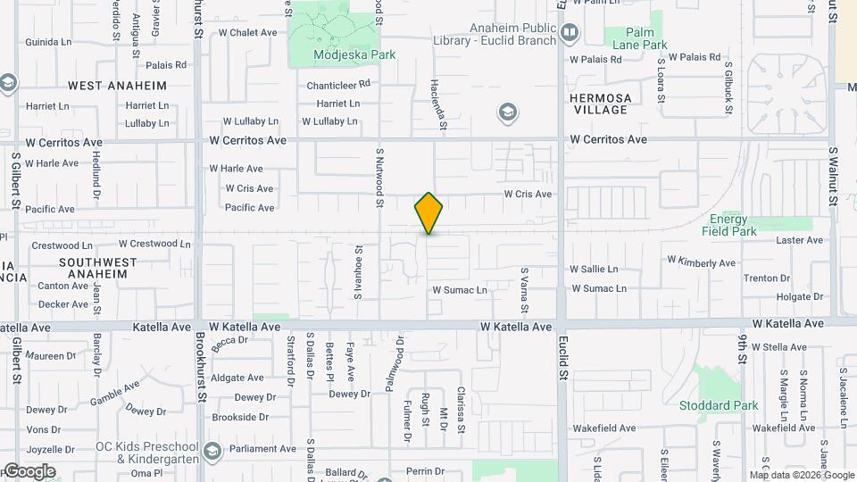 1841 W Crestwood Ln Map and Location Details