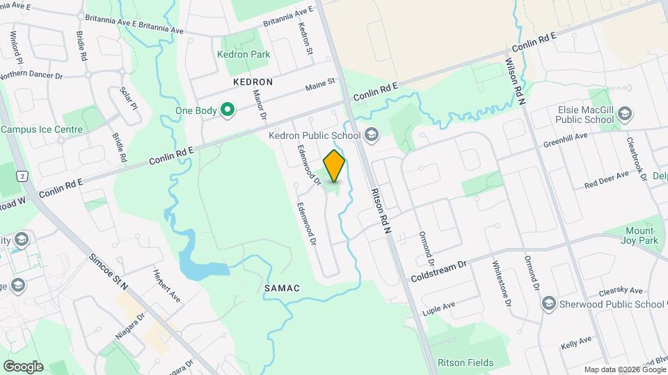 579 Windfields Farm Dr W Map and Location Details