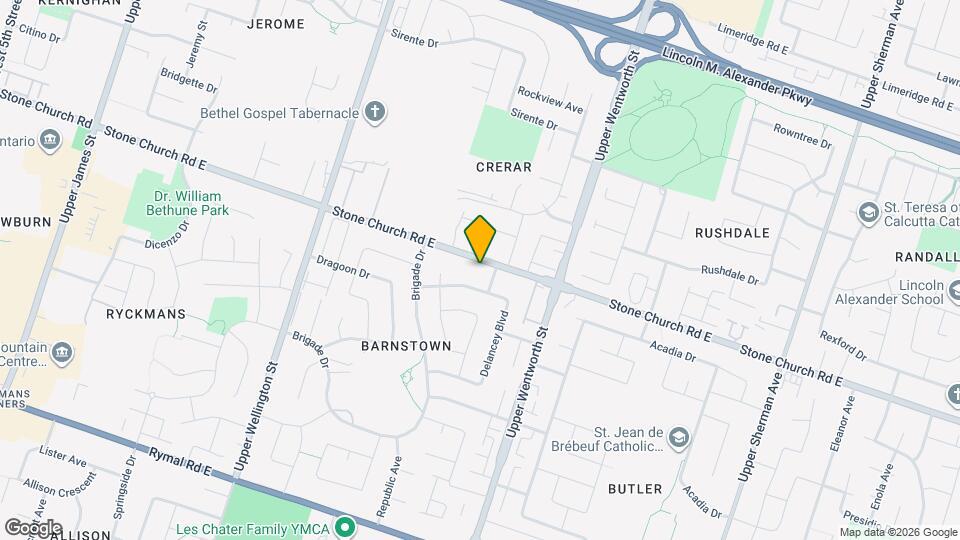 404 Stone Church Rd E Map and Location Details