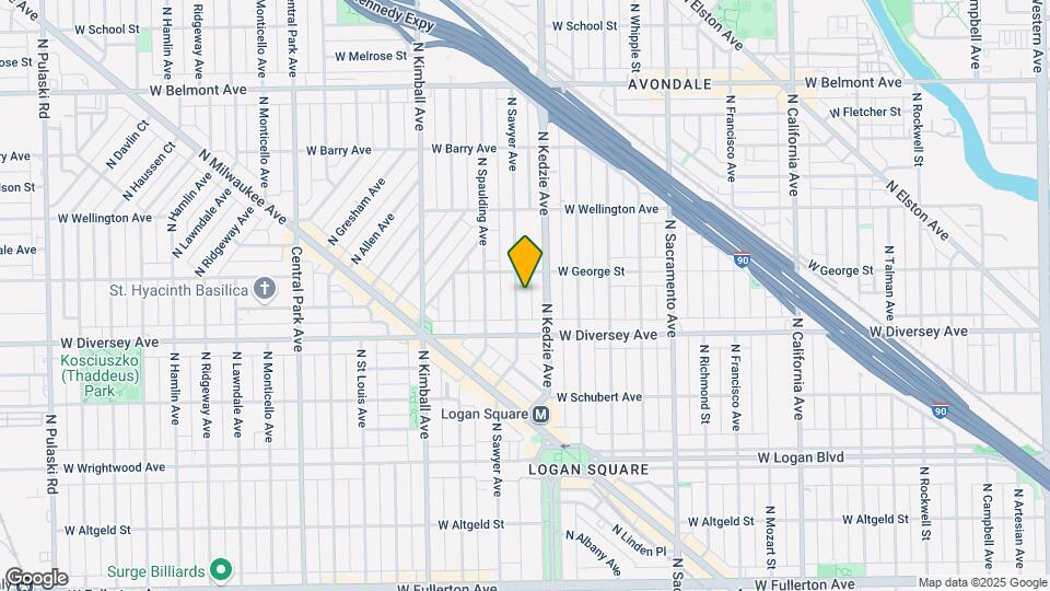 2837 N Sawyer Ave Map and Location Details