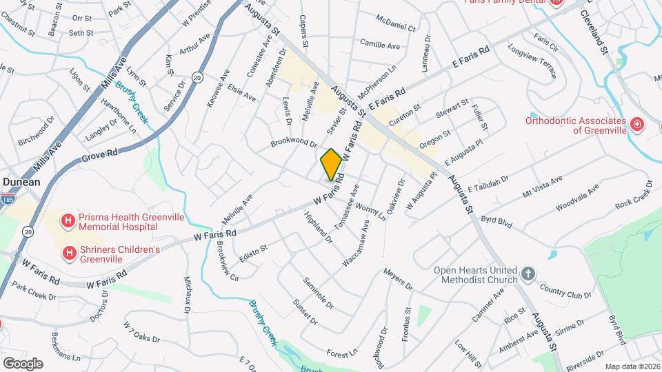 210 W Faris Rd Map and Location Details