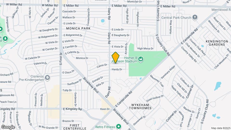 818 Calvin Dr Map and Location Details