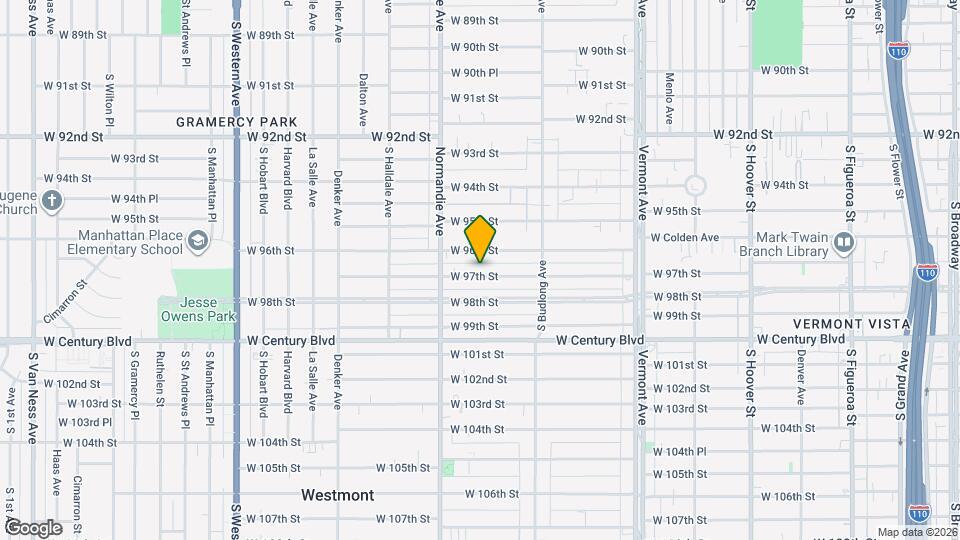 1315 1/2 W 97th St Map and Location Details