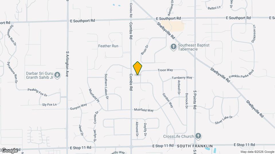 7422 Troon Dr Map and Location Details