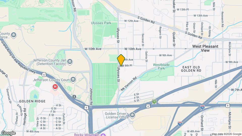 828 Ulysses St Map and Location Details